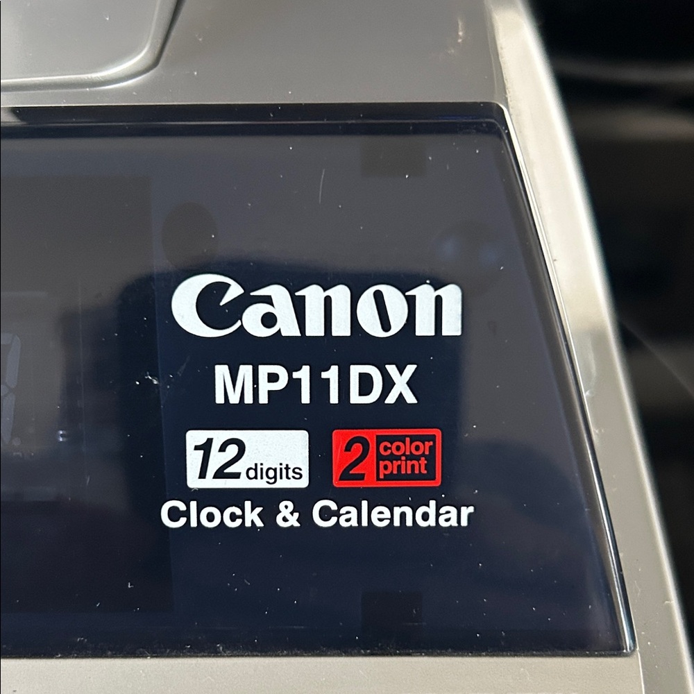 Canon MP11DX Desktop Printing Calculator in Silver, Gray and Red VM - Picture 3 of 5